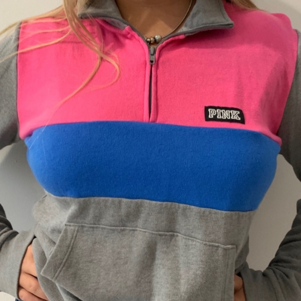 Bundle of two half zip jackets from pink